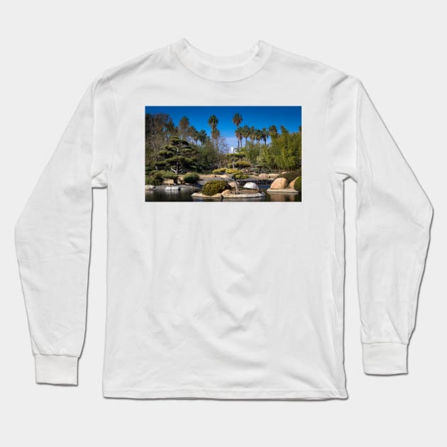 Japanese Garden Woodley Park California Long Sleeve T-Shirt by Robert Alsop